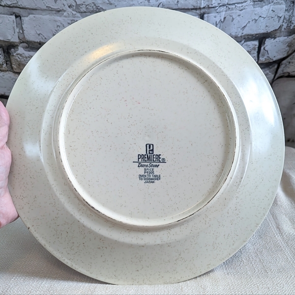 70s Premier DuraStone Dish with 2 Serving Utensils - Picture 5 of 6